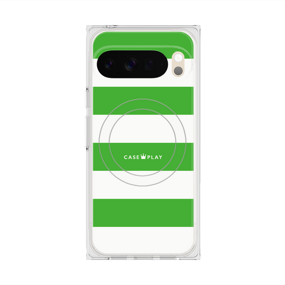 Premium Square Case with Pixelsnap［ Big Border - Green ］