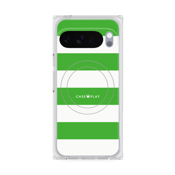 Premium Square Case with Pixelsnap［ Big Border - Green ］