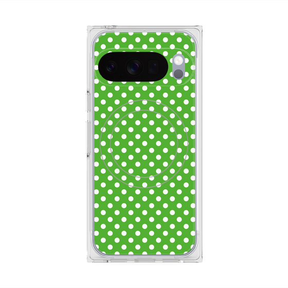 Premium Square Case with Pixelsnap［ Small Dot - Green ］