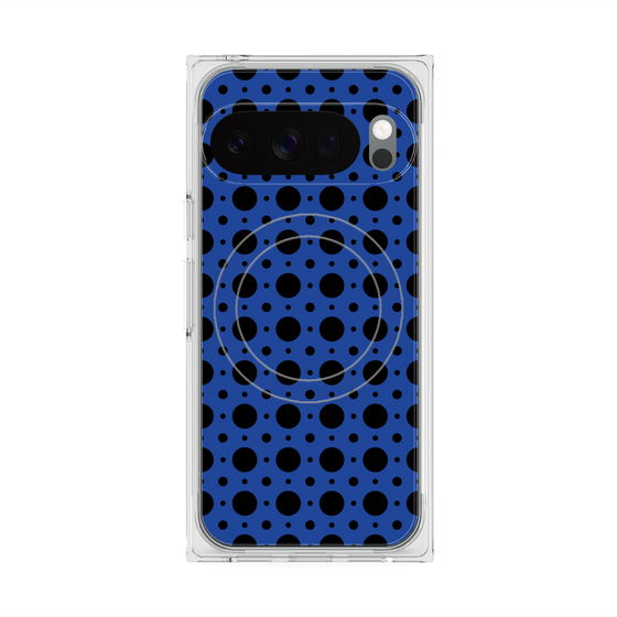 Premium Square Case with Pixelsnap［ Shower Dot - Blue ］
