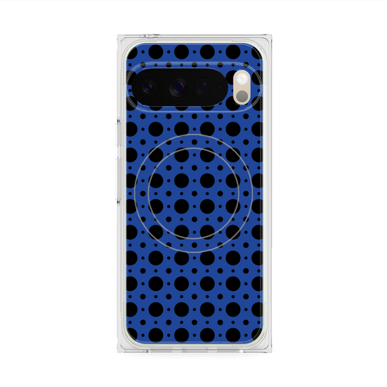 Premium Square Case with Pixelsnap［ Shower Dot - Blue ］