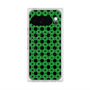 Premium Square Case with Pixelsnap［ Shower Dot - Green ］