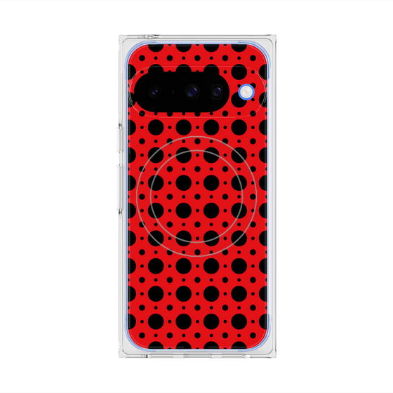 Premium Square Case with Pixelsnap［ Shower Dot - Red ］