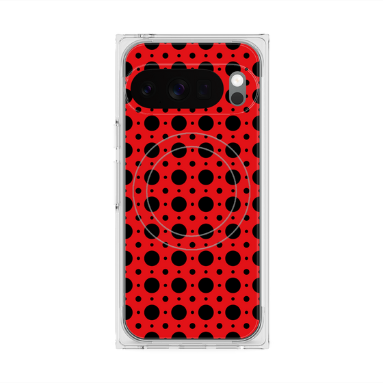 Premium Square Case with Pixelsnap［ Shower Dot - Red ］