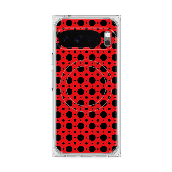 Premium Square Case with Pixelsnap［ Shower Dot - Red ］