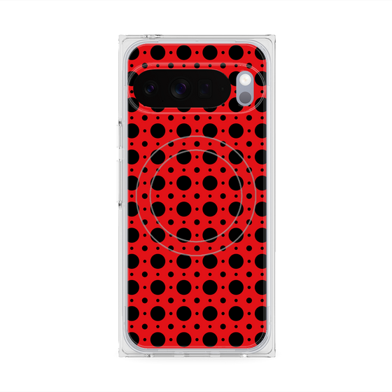 Premium Square Case with Pixelsnap［ Shower Dot - Red ］