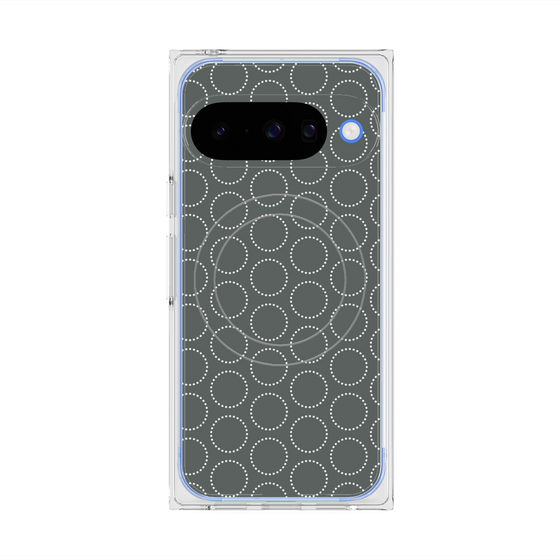 Premium Square Case with Pixelsnap［ Dot Circle - Gray ］