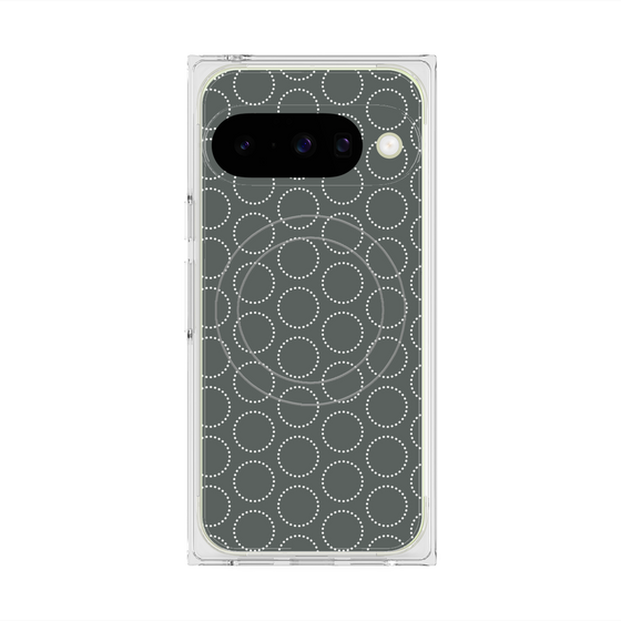 Premium Square Case with Pixelsnap［ Dot Circle - Gray ］