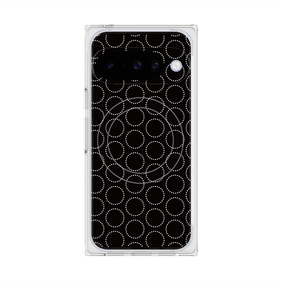 Premium Square Case with Pixelsnap［ Dot Circle - Black ］
