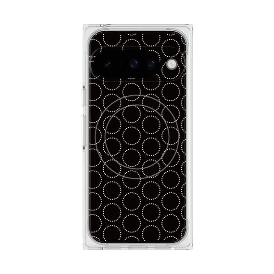 Premium Square Case with Pixelsnap［ Dot Circle - Black ］