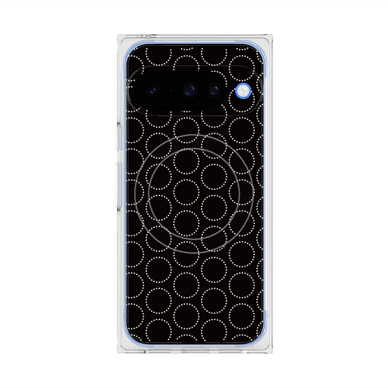 Premium Square Case with Pixelsnap［ Dot Circle - Black ］