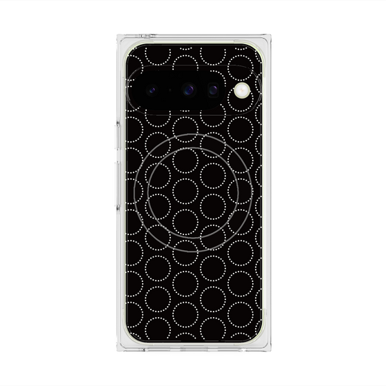 Premium Square Case with Pixelsnap［ Dot Circle - Black ］