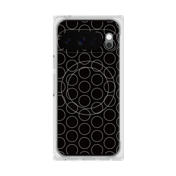 Premium Square Case with Pixelsnap［ Dot Circle - Black ］