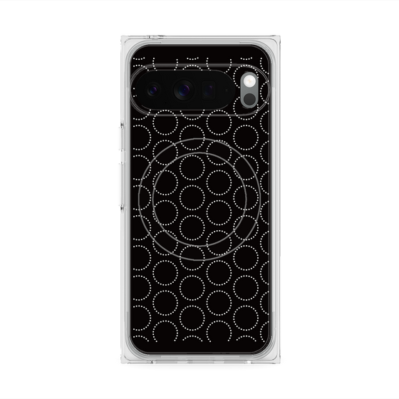 Premium Square Case with Pixelsnap［ Dot Circle - Black ］