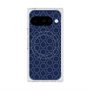 Premium Square Case with Pixelsnap［ Dot Circle - Navy ］