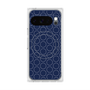 Premium Square Case with Pixelsnap［ Dot Circle - Navy ］