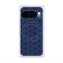 Premium Square Case with Pixelsnap［ Dot Circle - Navy ］