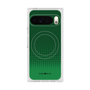 Premium Square Case with Pixelsnap［ Dot Gradation - Green ］