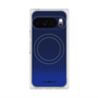 Premium Square Case with Pixelsnap［ Dot Gradation - Blue ］