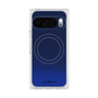 Premium Square Case with Pixelsnap［ Dot Gradation - Blue ］