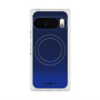 Premium Square Case with Pixelsnap［ Dot Gradation - Blue ］