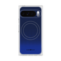 Premium Square Case with Pixelsnap［ Dot Gradation - Blue ］