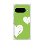 Premium Square Case with Pixelsnap［ Two Hearts - Green ］