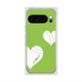 Premium Square Case with Pixelsnap［ Two Hearts - Green ］