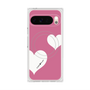 Premium Square Case with Pixelsnap［ Two Hearts - Pink ］