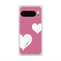 Premium Square Case with Pixelsnap［ Two Hearts - Pink ］