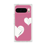 Premium Square Case with Pixelsnap［ Two Hearts - Pink ］
