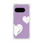 Premium Square Case with Pixelsnap［ Two Hearts - Purple ］