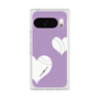Premium Square Case with Pixelsnap［ Two Hearts - Purple ］