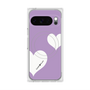 Premium Square Case with Pixelsnap［ Two Hearts - Purple ］