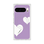 Premium Square Case with Pixelsnap［ Two Hearts - Purple ］