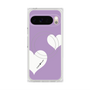Premium Square Case with Pixelsnap［ Two Hearts - Purple ］