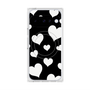 Premium Square Case with Pixelsnap［ Dot Hearts - Black ］