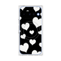 Premium Square Case with Pixelsnap［ Dot Hearts - Black ］