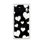 Premium Square Case with Pixelsnap［ Dot Hearts - Black ］