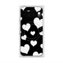 Premium Square Case with Pixelsnap［ Dot Hearts - Black ］