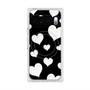 Premium Square Case with Pixelsnap［ Dot Hearts - Black ］