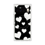 Premium Square Case with Pixelsnap［ Dot Hearts - Black ］