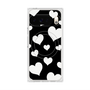 Premium Square Case with Pixelsnap［ Dot Hearts - Black ］