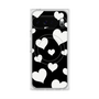 Premium Square Case with Pixelsnap［ Dot Hearts - Black ］
