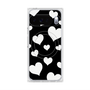 Premium Square Case with Pixelsnap［ Dot Hearts - Black ］