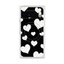 Premium Square Case with Pixelsnap［ Dot Hearts - Black ］