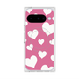 Premium Square Case with Pixelsnap［ Dot Hearts - Pink ］