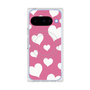 Premium Square Case with Pixelsnap［ Dot Hearts - Pink ］