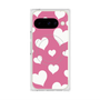 Premium Square Case with Pixelsnap［ Dot Hearts - Pink ］