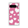 Premium Square Case with Pixelsnap［ Dot Hearts - Pink ］